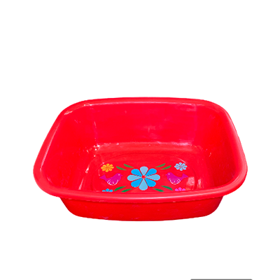 PALANGANA RECTANGULAR COLORES DECORADO